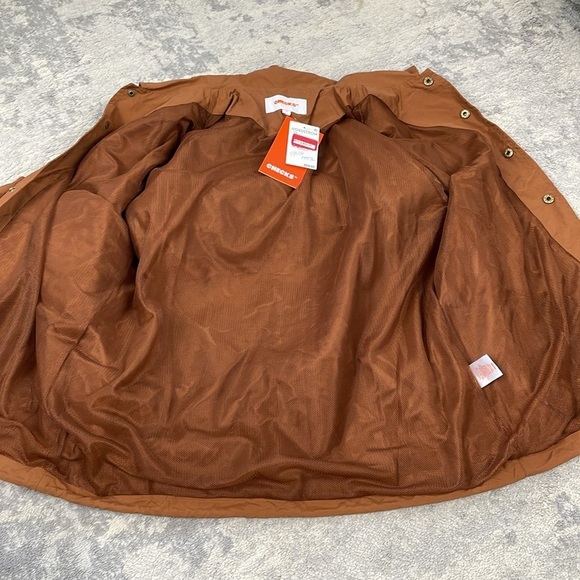 NWT Checks Butterfly Logo Graphic Nylon Jacket in Toasted Coconut Sz S - Picture 8 of 15